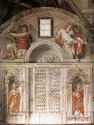 Michelangelo Buonarroti Lunette and Popes Spain oil painting artist